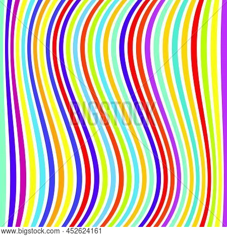 Distorted, Deformed Lines And Stripes Vector Element