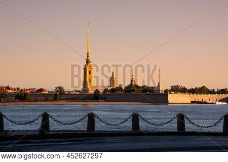 St. Petersburg, Russia. City View With Famous Landmarks