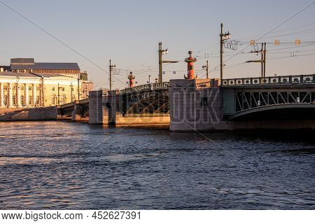 St. Petersburg, Russia. City View With Famous Landmarks