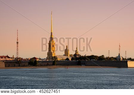 St. Petersburg, Russia. City View With Famous Landmarks