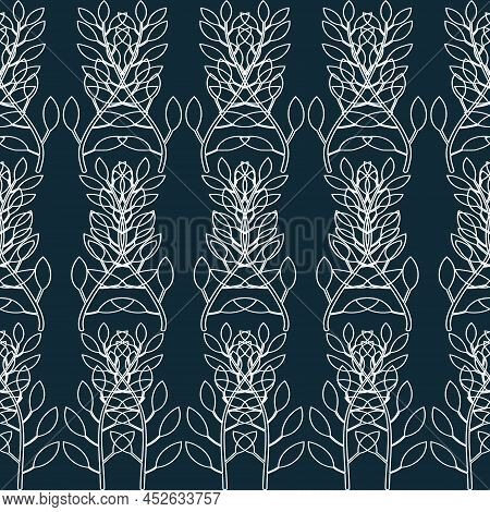 The Geometric Abstract Pattern. Seamless Vector Background.