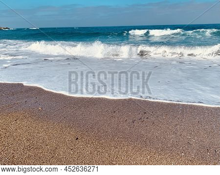 Cyprus Mediterranean Sea Coast. Beach In Paphos District Coral Bay Region
