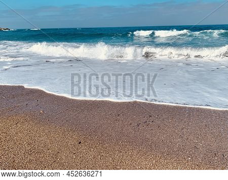 Cyprus Mediterranean Sea Coast. Beach In Paphos District Coral Bay Region