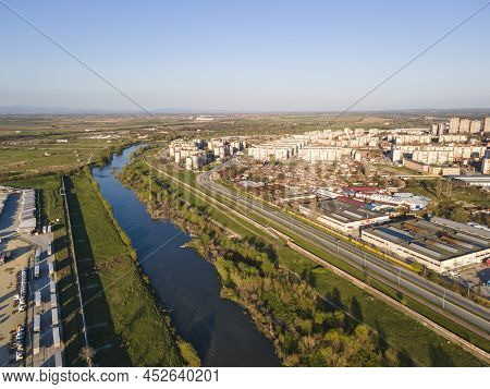 Aerial View Of Stolipinovo Neighborhood In Plovdiv, Bulgaria