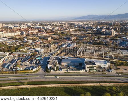 Aerial View Of Stolipinovo Neighborhood In Plovdiv, Bulgaria