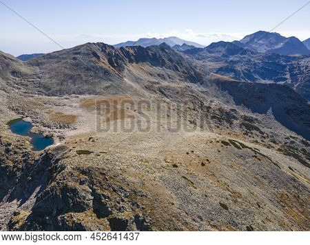 Aerial View Of Pirin Mountain Near Polezhan Peak, Bulgaria