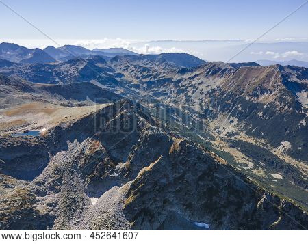 Aerial View Of Pirin Mountain Near Polezhan Peak, Bulgaria