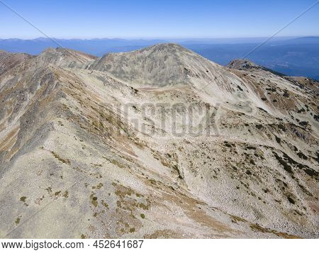 Aerial View Of Pirin Mountain Near Polezhan Peak, Bulgaria