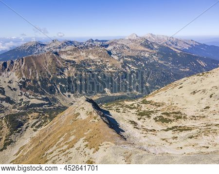 Aerial View Of Pirin Mountain Near Polezhan Peak, Bulgaria