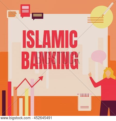 Text Sign Showing Islamic Banking. Business Showcase Banking System Based On The Principles Of Islam