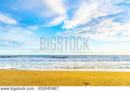 Sunrise At Playa Cocles, Beautiful Tropical Caribbean Beach, Puerto Viejo, Costa Rica East Coast