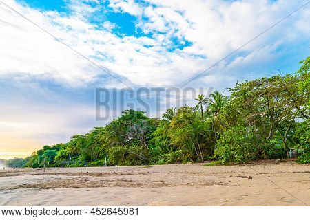 Sunrise At Playa Cocles, Beautiful Tropical Caribbean Beach, Puerto Viejo, Costa Rica East Coast