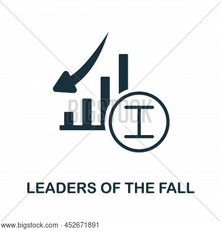 Leaders Of The Fall Icon. Monochrome Simple Leaders Of The Fall Icon For Templates, Web Design And I