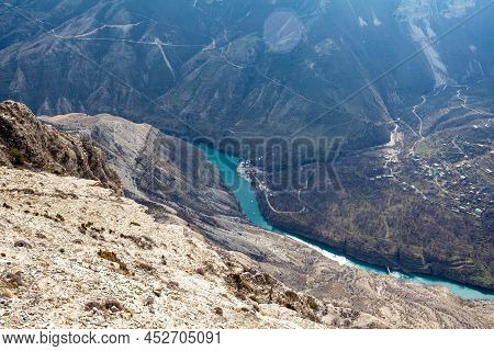 Sulak Canyon Is One Of The Deepest Canyons In The World And The Deepest In Europe. Natural Landmark 