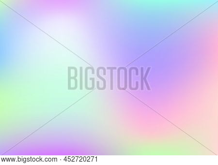 Iridescent Background. Unicorn Fluid. Pop Poster. Abstract Textu
