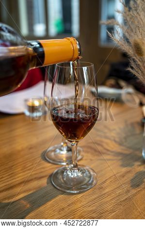 Sweet Digestif Sherry Fortified Wine Served After Dinner
