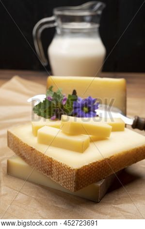 Swiss Cheese Collection, Gruyere Cheese Made From Unpasteurized Cow's Milk