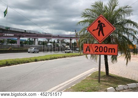 Construction Site Along The Highway