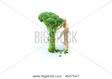 Træ mand Under Broccoli træ