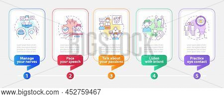 Steps To Charisma Rectangle Infographic Template. Data Visualization With 5 Steps. Process Timeline 