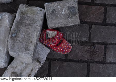 Kids Shoes On Representing Civilian Casualties In An Active War Zone