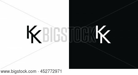 Simple And Unique Letter Kk Initials Logo Design
