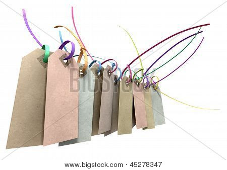 Etiqueta de papel e colorido Zip Tie Collection