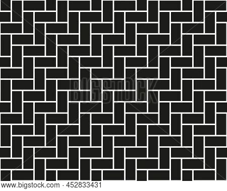 Herringbone Parquet Laminate Floor Wall Texture. Vintage Herringbone Wooden Floor Seamless Pattern
