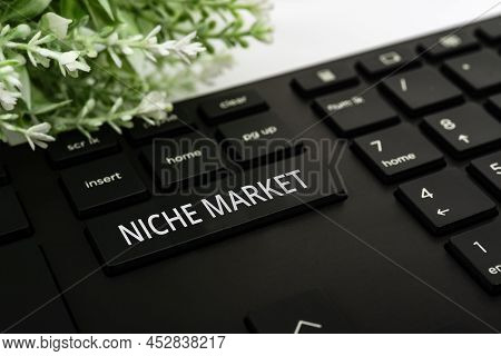 Handwriting Text Niche Market. Business Approach Subset Of The Market On Which Specific Product Is F