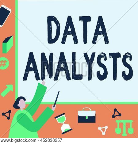 Conceptual Caption Data Analysts. Word For Programmer Design And Create Report Identifies Patterns B
