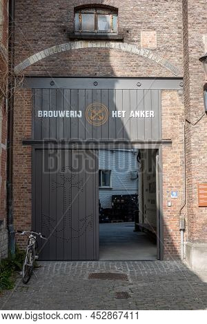 Mechelen, Malin, Antwerp, Belgium, March 28, 2022, Belgian Beer Brewery Het Anker In Mechelen, Malin