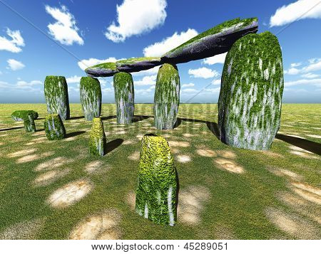 Stonehenge sanctuary i nærheden af Amesbury i England
