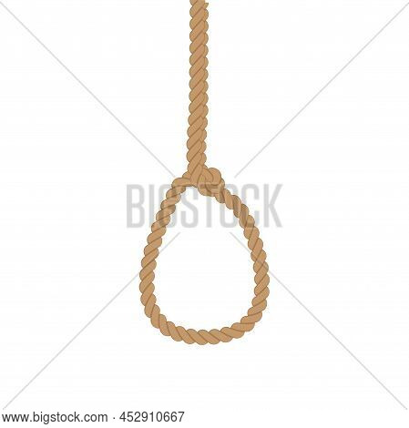 Sketch Illustration With Rope Loop For Concept Design. Vector Illustration. Stock Image.