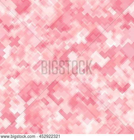 Camouflage Pattern Background. Digital Clothing Style Masking Camo Repeat Print