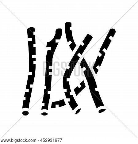 Licorice Plant Glyph Icon Vector. Licorice Plant Sign. Isolated Contour Symbol Black Illustration