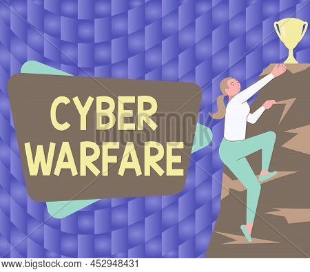 Inspiration Showing Sign Cyber Warfare. Business Concept Virtual War Hackers System Attacks Digital 