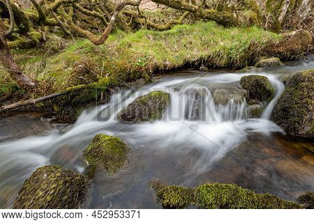 Robbers Bridge In Exmoor National Park
