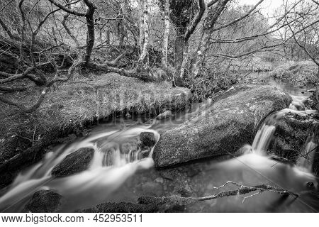 Robbers Bridge In Exmoor National Park