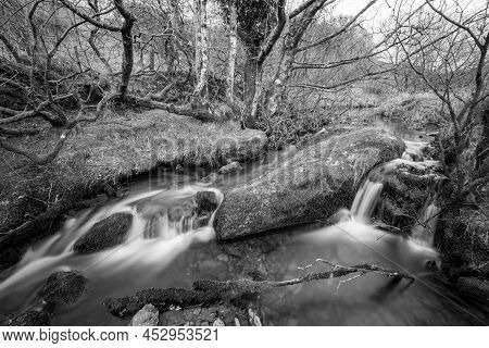 Robbers Bridge In Exmoor National Park