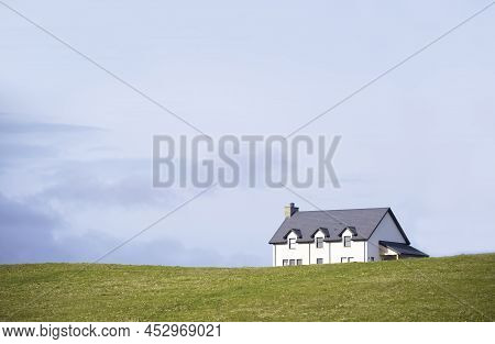 Single House Alone In Countryside For Peaceful Living And Mindfulness