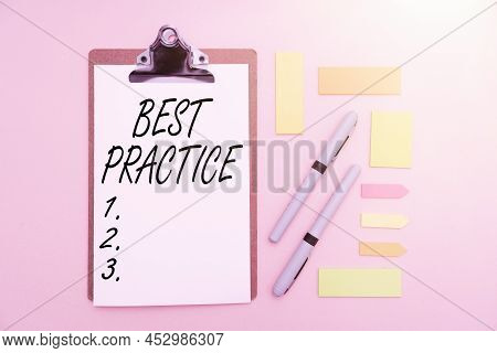 Sign Displaying Best Practice. Concept Meaning Method Systematic Touchstone Guidelines Framework Eth