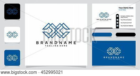 Initial Letter Cx Or Xc Logo Template Design With Business Card Design