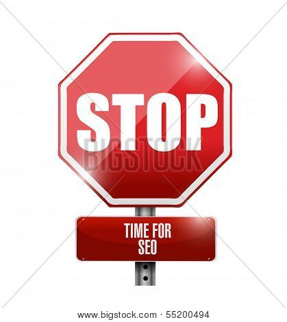Stop, Time For Sep Concept Road Sign