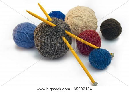 Knitting, yarns