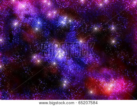 Starry sky infinite Universe amazing and beautiful view of the milky way