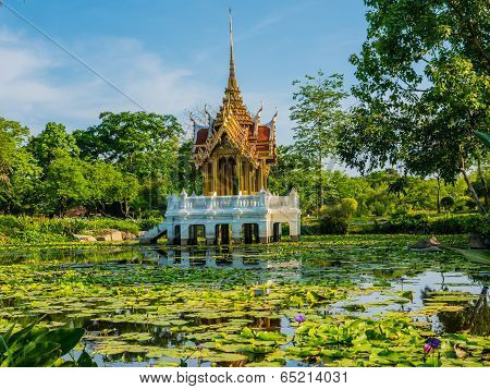 Beautiful Pavilion In The Pond
