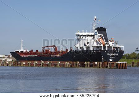 Brunsbuettel - Container Vessel At Lockage