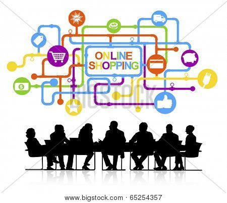 Vector of online Ssopping concept.