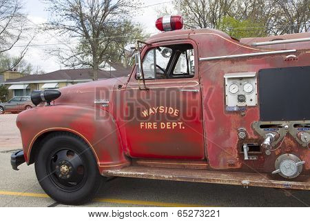 1951 Chevy Fire Truck Close Up