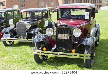 1930 Fords Lined Up